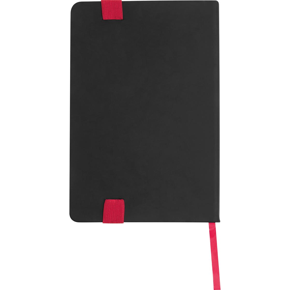 Notizbuch mit Gravur / DIN A5 / mit PU-Einband / liniert / Farbe: schwarz-rot - Bild 4 von 10